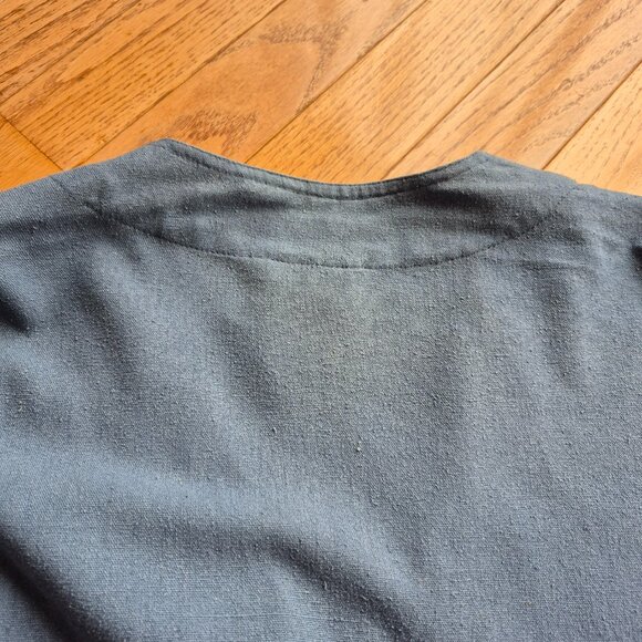 Raw Silk Vintage Dalmy's Top Cardigan Jacket Utility Safari S - Picture 8 of 13